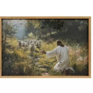 Jesus & The Flock Wood Wall Decor Viral Sold Out